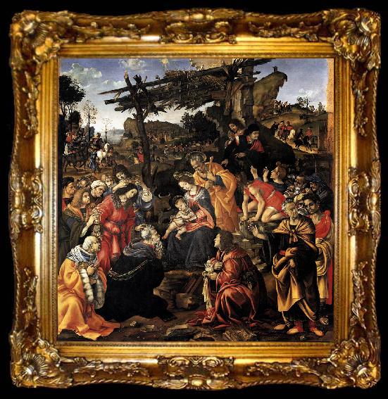 framed  Filippino Lippi Adoration of the Magi, ta009-2